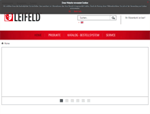 Tablet Screenshot of leifeld.de
